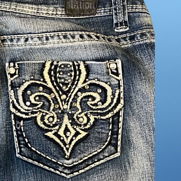 Plus Size Love Nation Crop Jeans Size 14 32x23 #152 - Picture 5 of 6